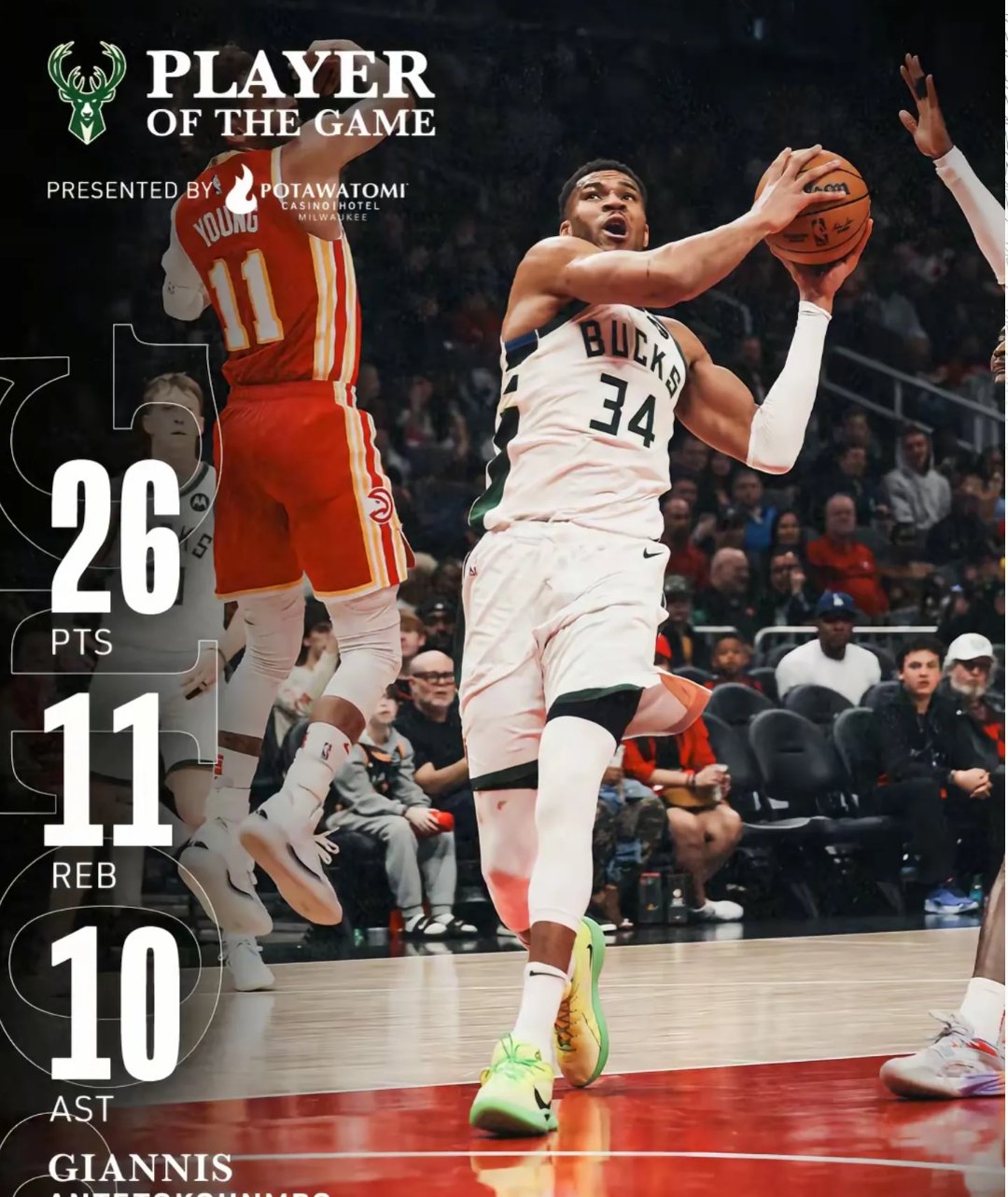 DB game-雄鹿负爵士,米德尔顿21分全力拼搏